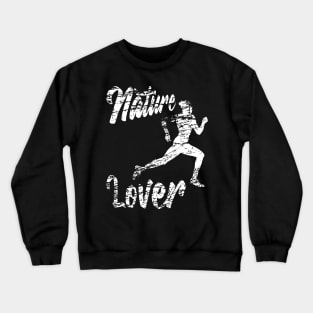 Trail running women nature lover Crewneck Sweatshirt